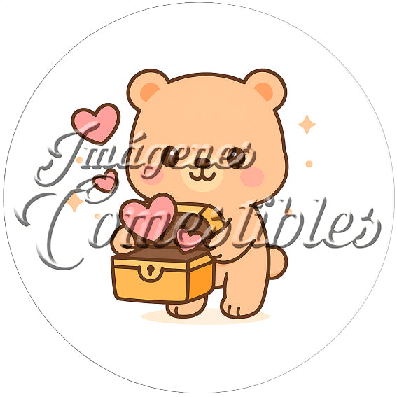 Oblea comestible - Kawaii osito