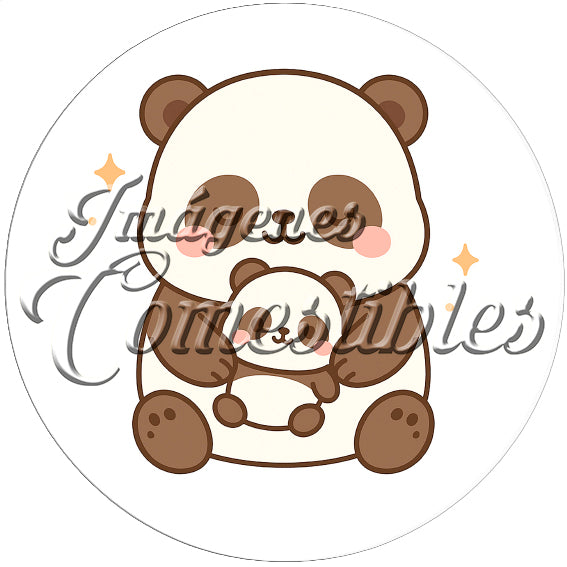 Oblea comestible - Kawaii panditas