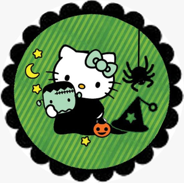 Oblea comestible - Kitty halloween-2