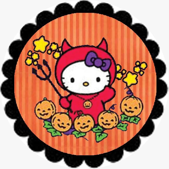 Oblea comestible - Kitty halloween-4