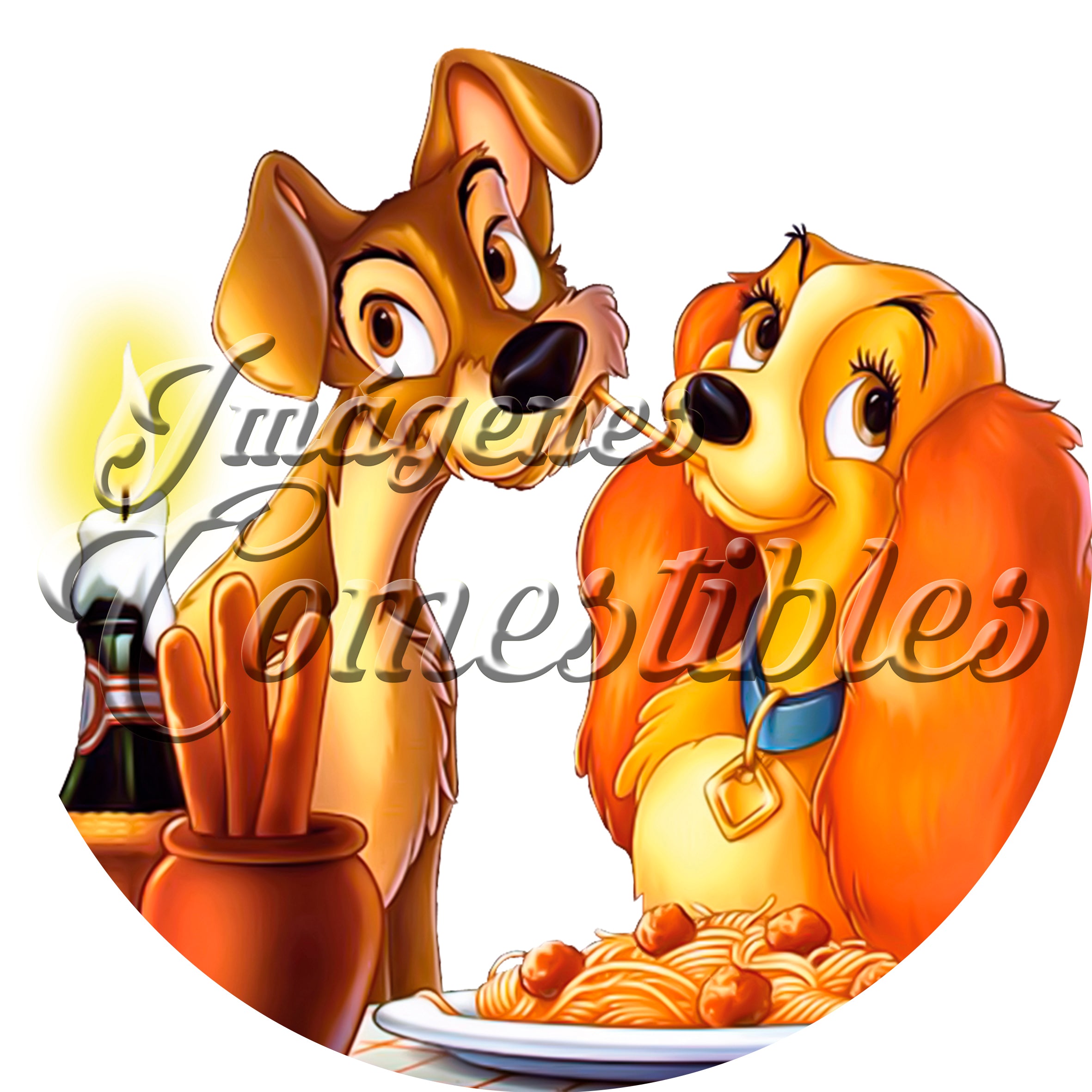 Oblea comestible - La dama y el vagabundo