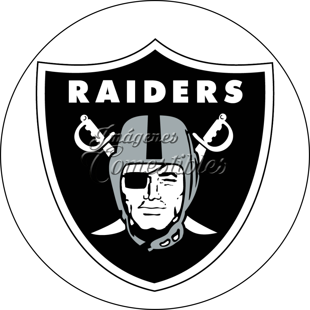 Oblea comestible - Las Vegas Raiders