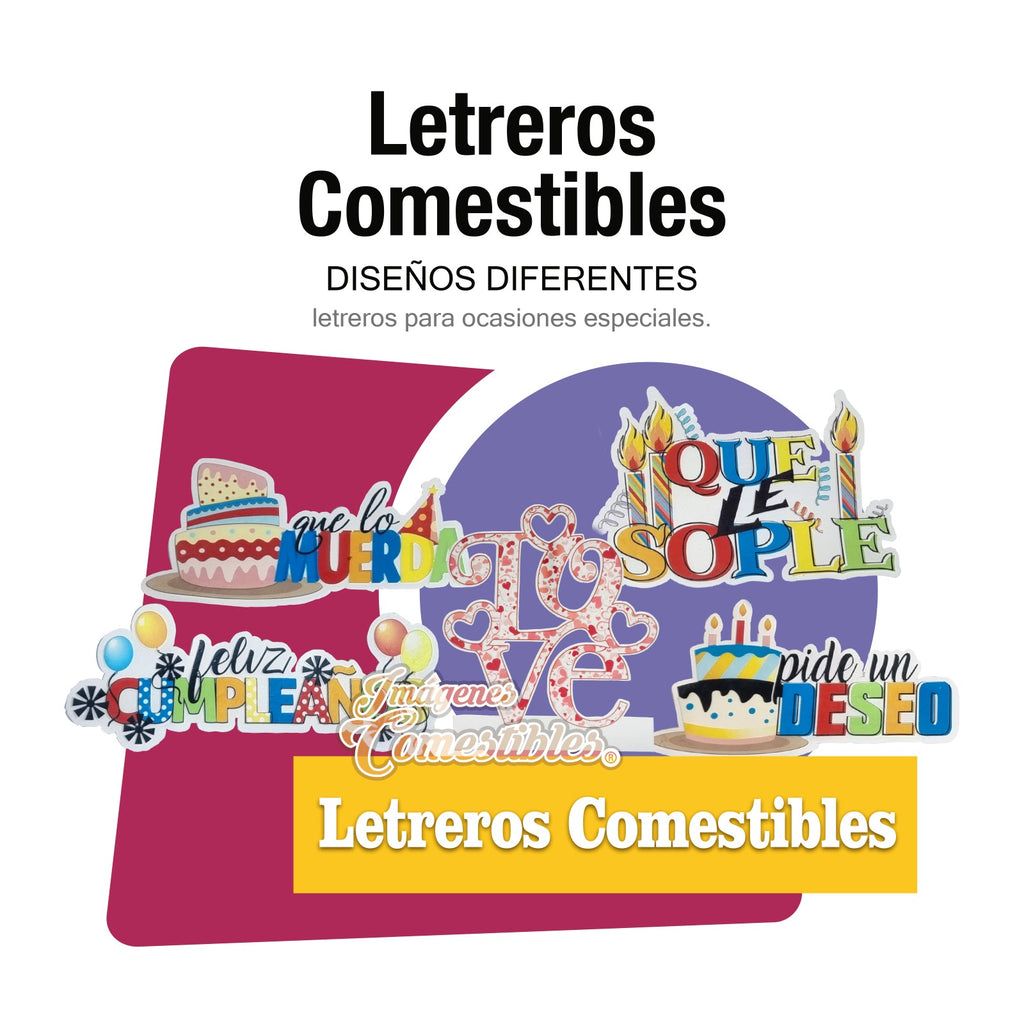 Letreros comestibles