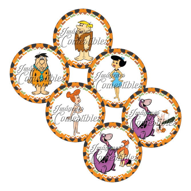 Obleitas comestibles - Los picapiedra