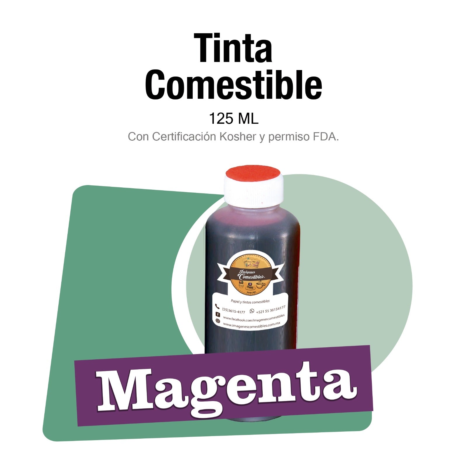 Tinta comestible Magenta