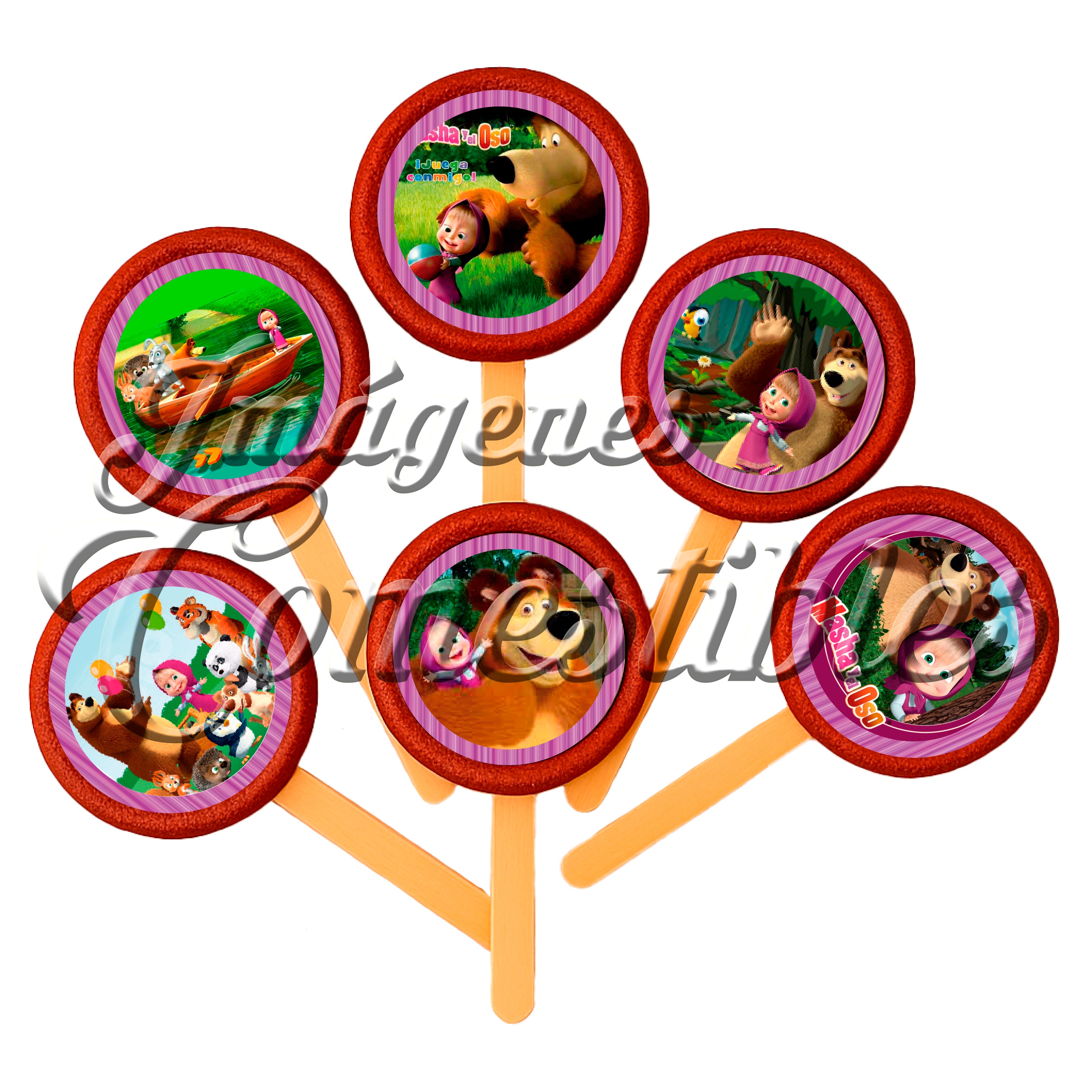 Paletas de chamoy – Masha y el oso