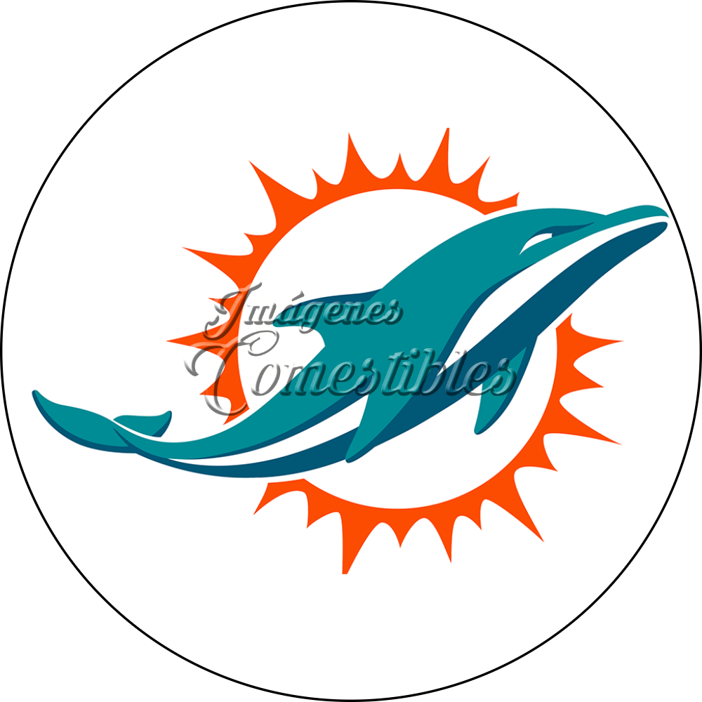 Oblea comestible - Miami Dolphins