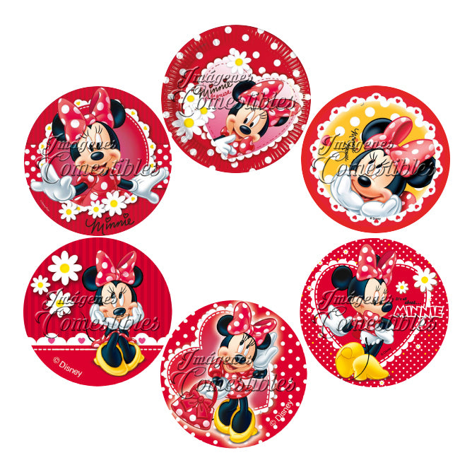 Obleitas comestibles - Minnie roja