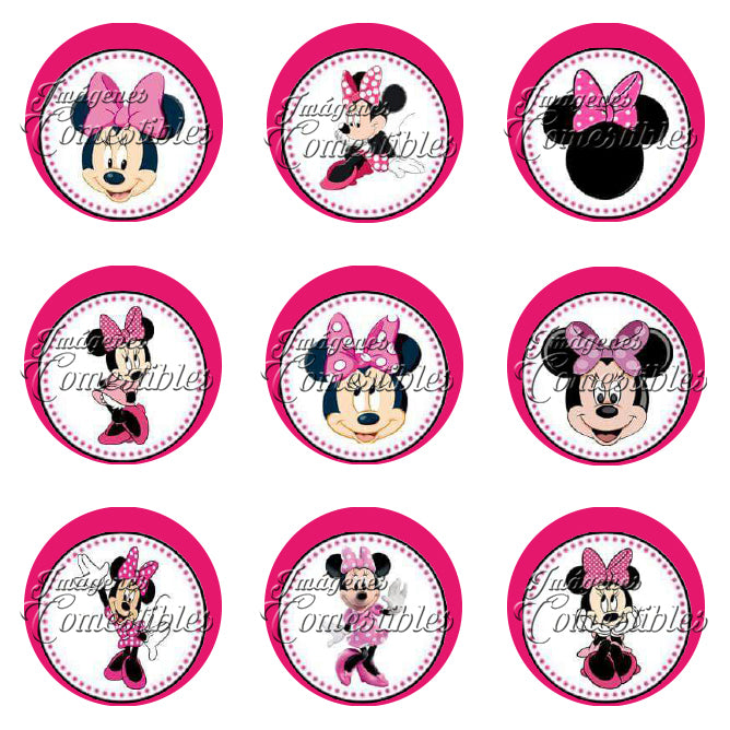 Obleitas comestibles - Minnie rosa