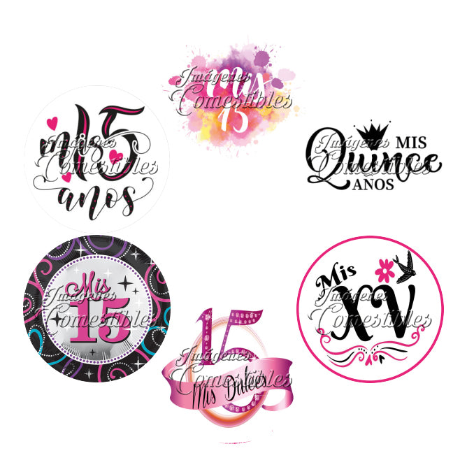 Obleitas comestibles - XV años