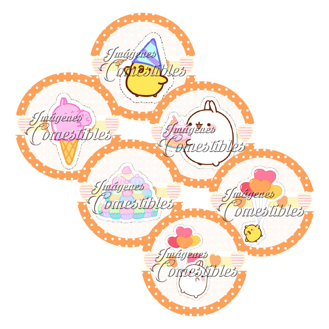 Obleitas comestibles - Molang-3