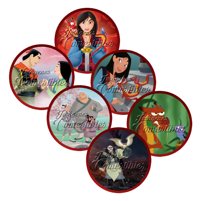 Obleitas comestibles - Mulan