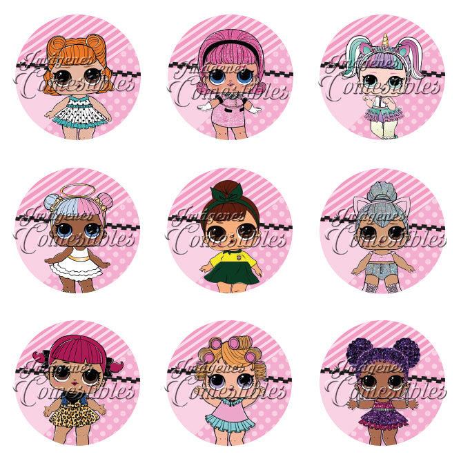 Obleitas comestibles - Muñecas lol-1