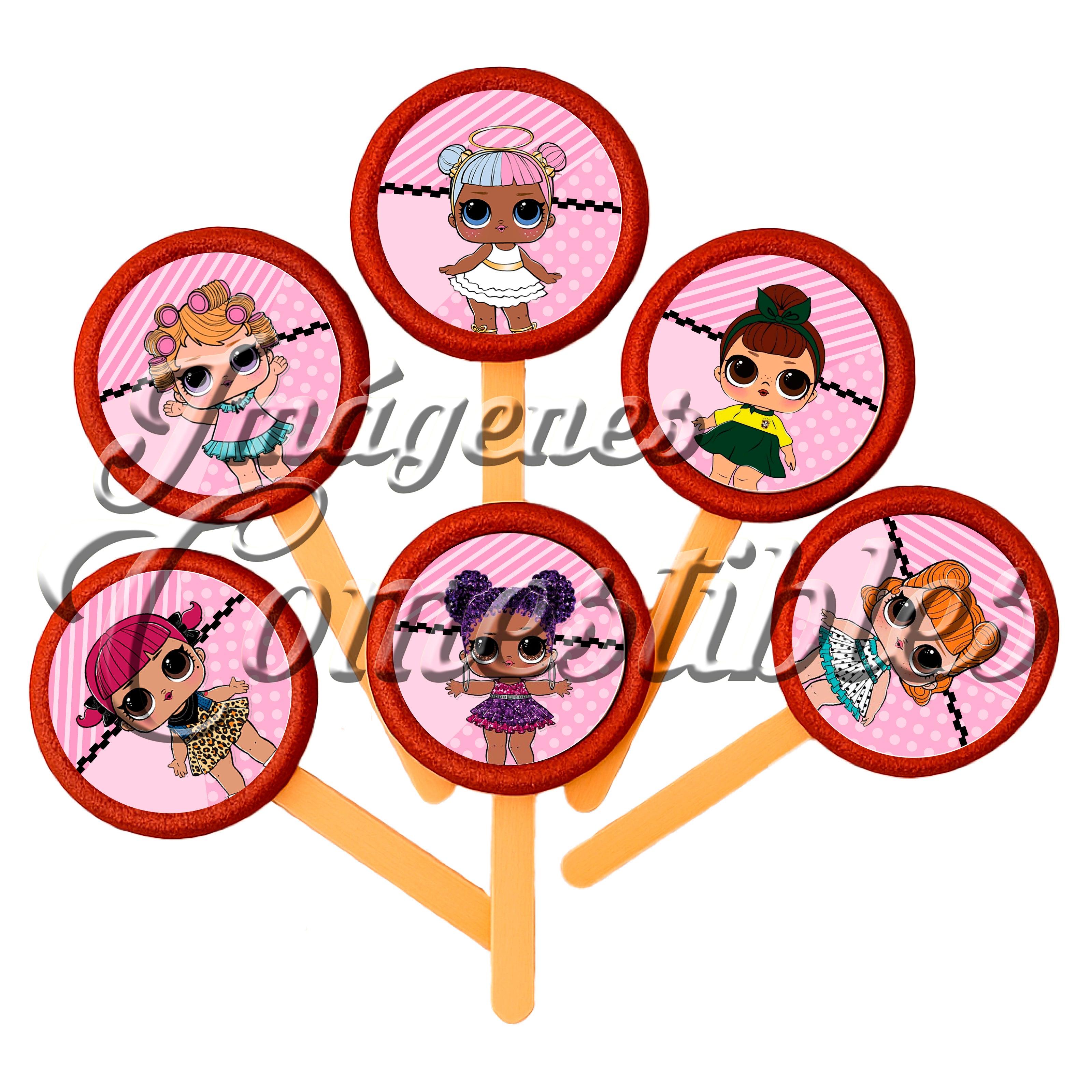 Paletas de chamoy – Muñecas LOL-1