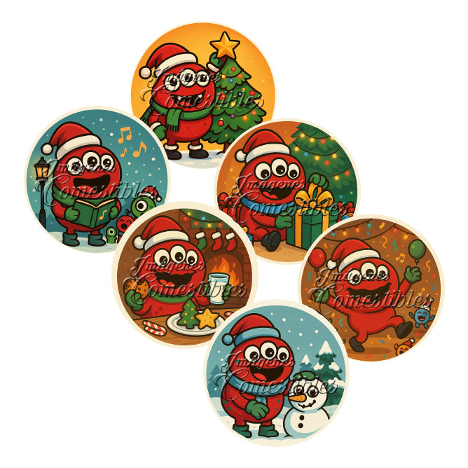 Obleitas comestibles - Navidad monstruosa