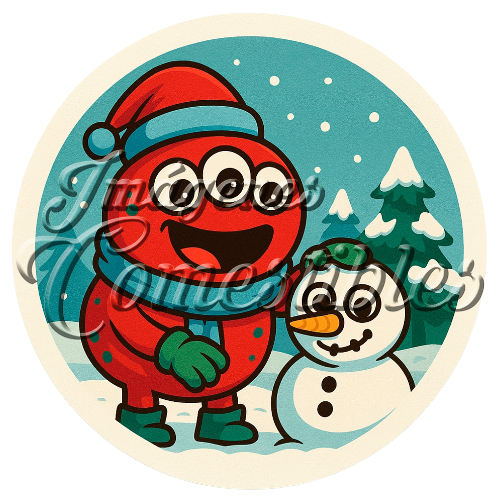 Oblea comestible - Navidad monstruosa-6