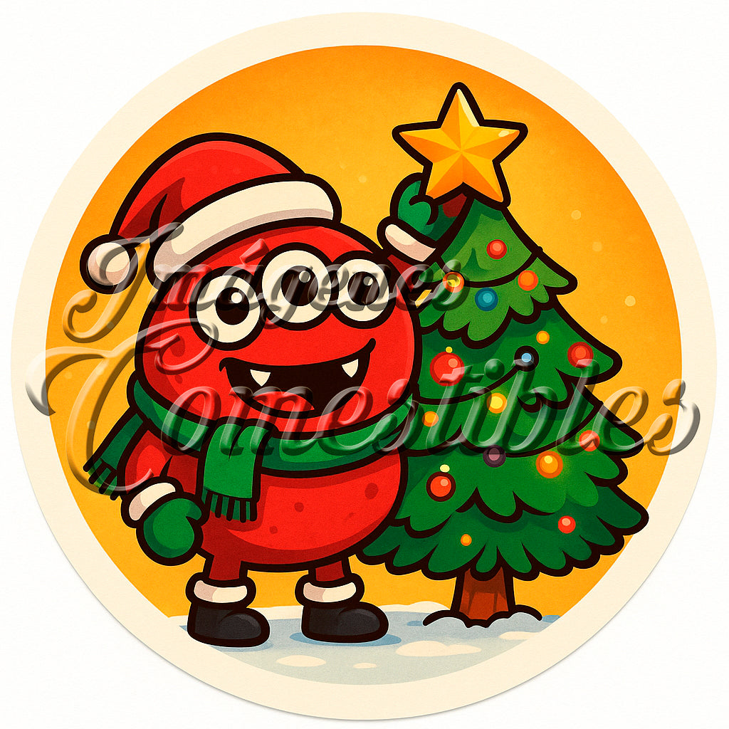 Oblea comestible - Navidad monstruosa-1