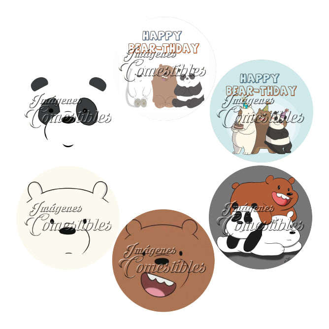 Obleitas comestibles - Osos escandalosos