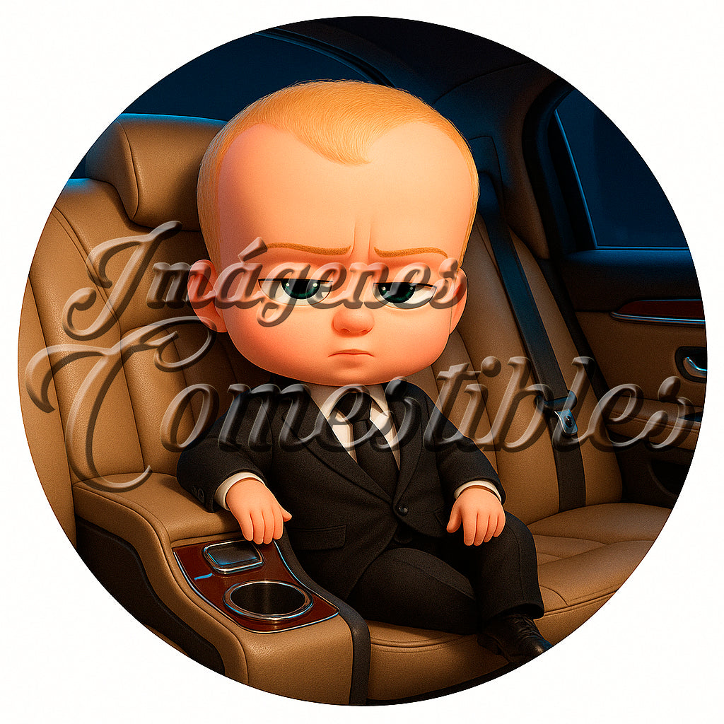 Oblea comestible - Jefe en pañales-E