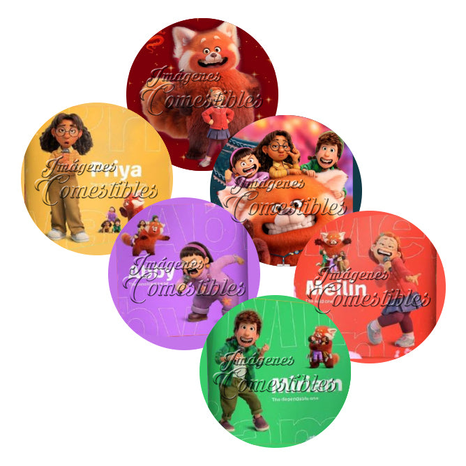 Obleitas comestibles - Panda turning red