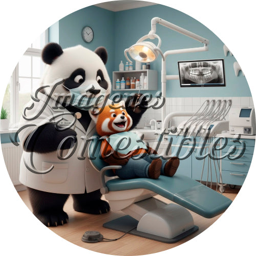 Oblea comestible - Panda dentista-1