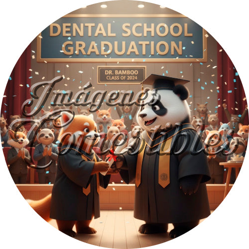 Oblea comestible - Panda dentista-2