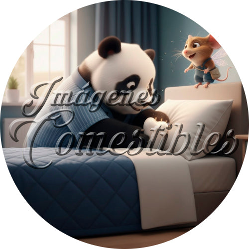 Oblea comestible - Panda dentista-6