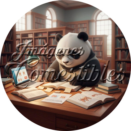 Oblea comestible - Panda dentista-4