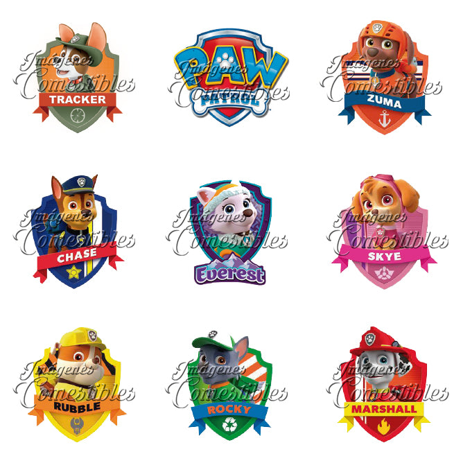 Obleitas comestibles - Paw patrol