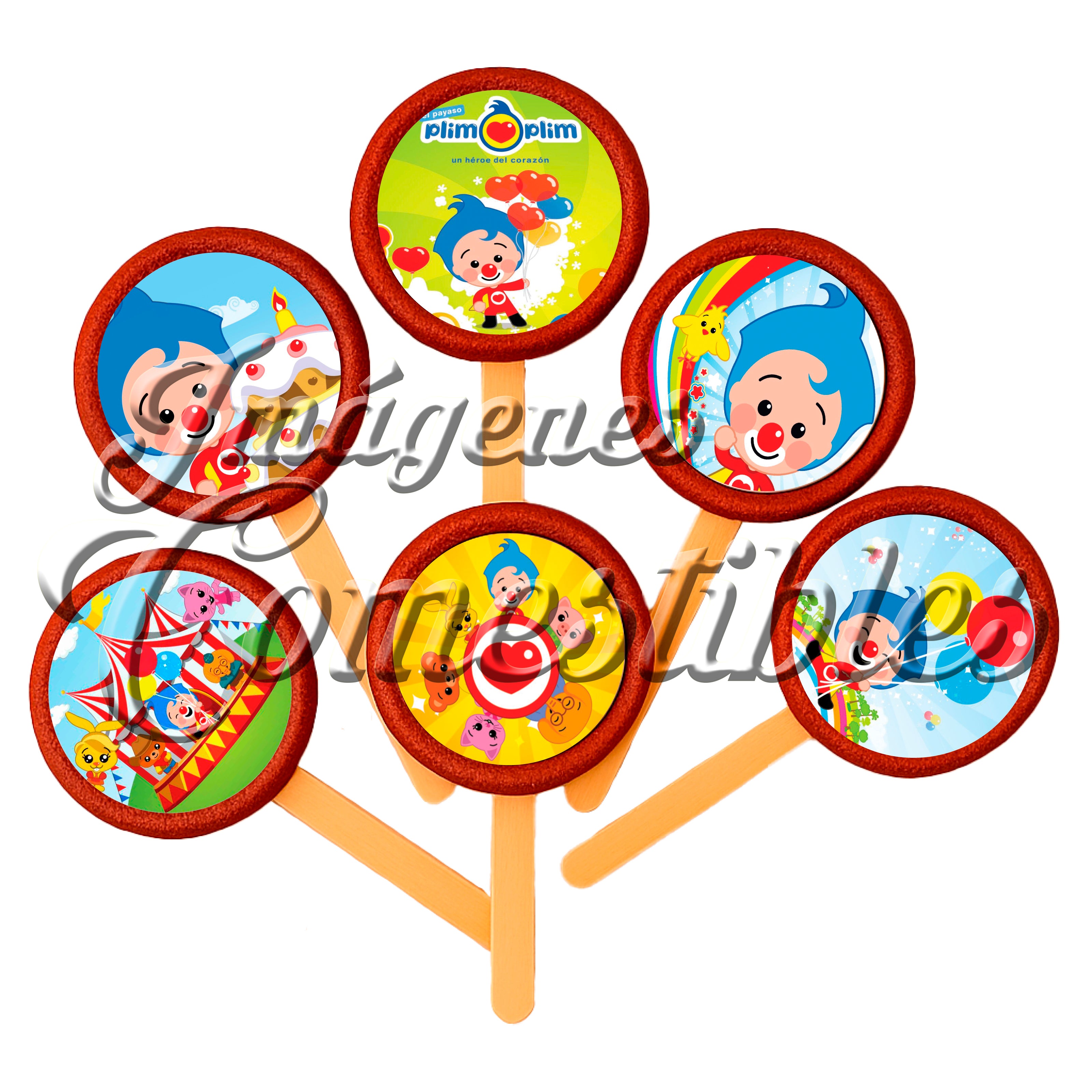 Paletas de chamoy – Payaso Plim plim