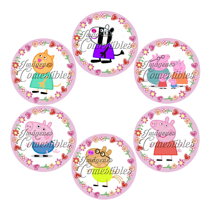 Obleitas comestibles - Peppa pig