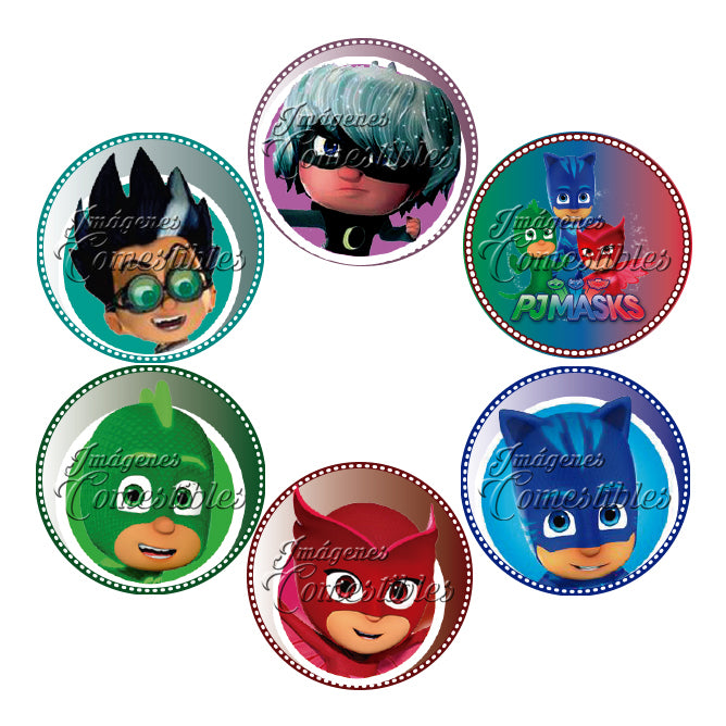 Obleitas comestibles - PJ mask