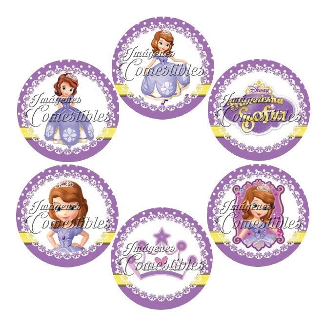 Obleitas comestibles - Princesa Sofía-2