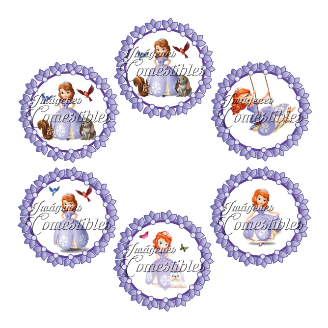 Obleitas comestibles - Princesa Sofía