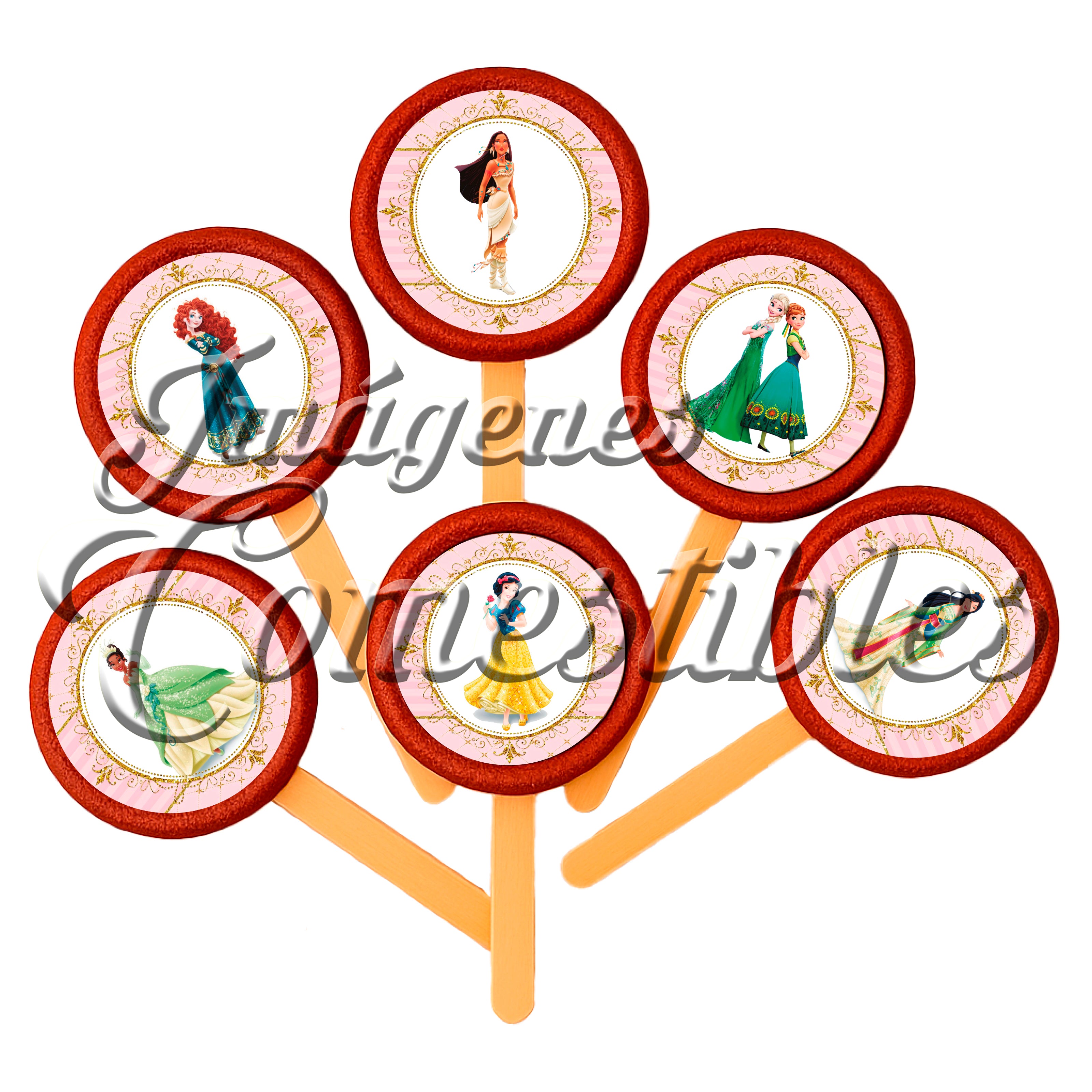 Paletas de chamoy – Princesas-2