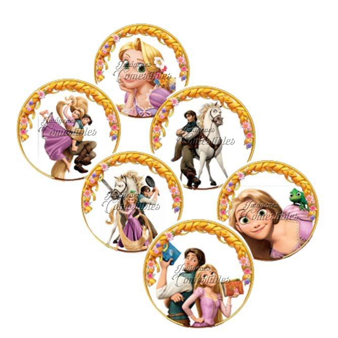 Obleitas comestibles - Rapunzel