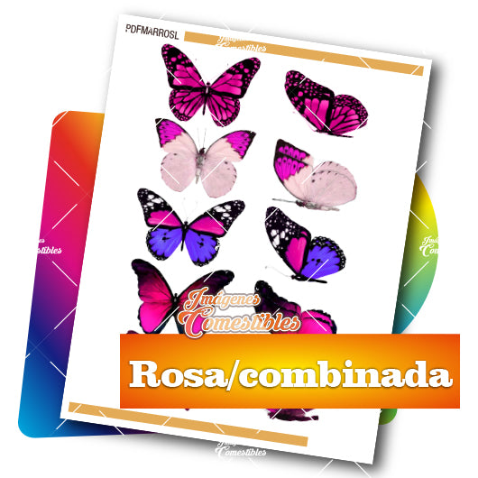 Planilla PDF con Mariposas rosas combinada