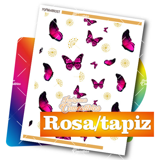 Planilla PDF con Mariposas rosas tapiz