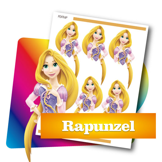 Planilla PDF silueta Rapunzel
