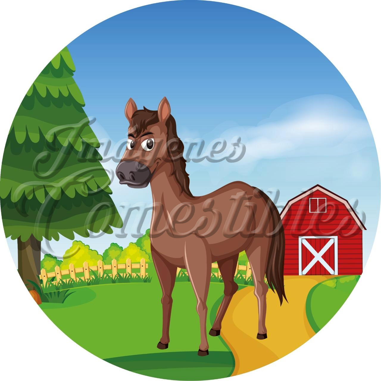 Oblea comestible - Animales de la granja-1