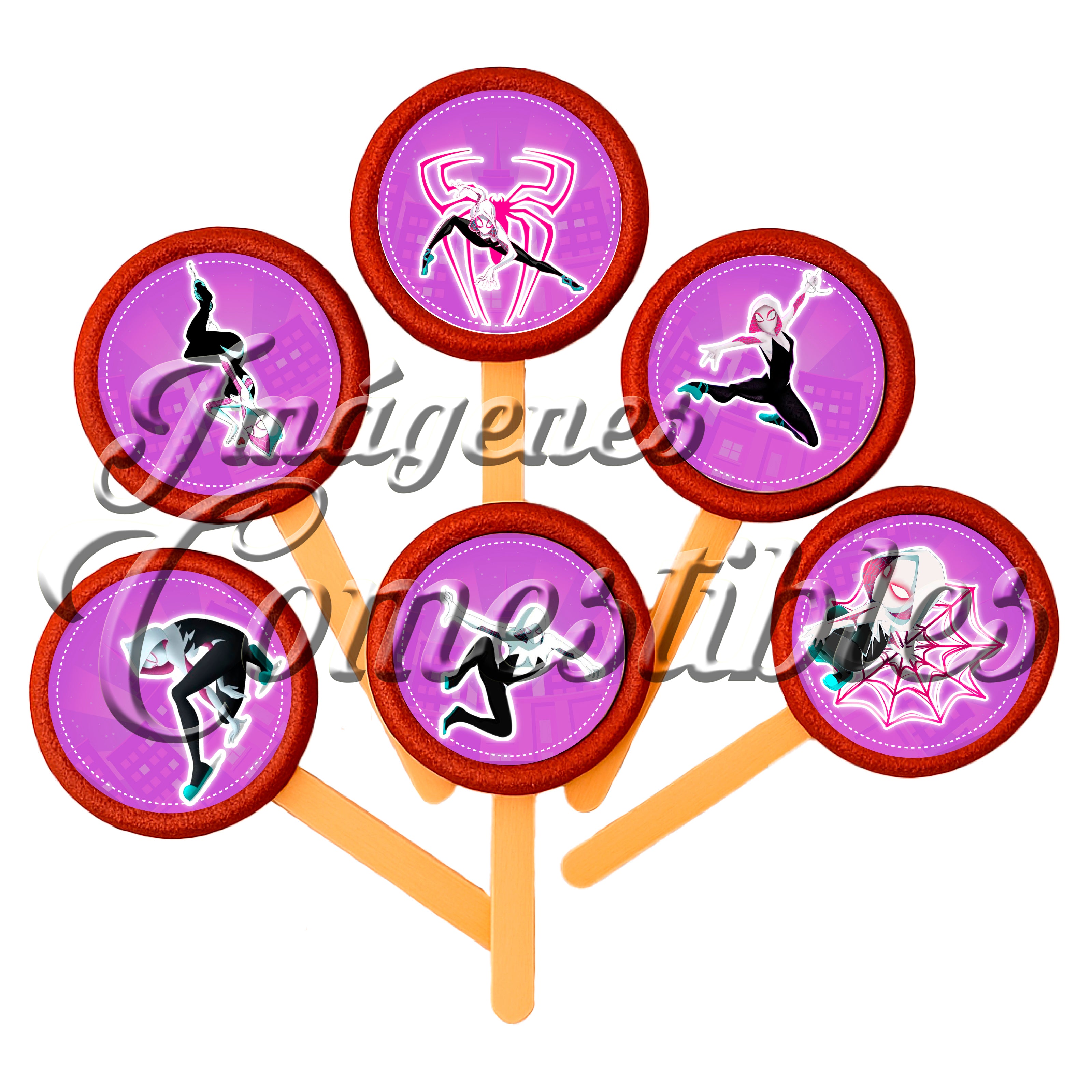 Paletas de chamoy – Spider Gwen