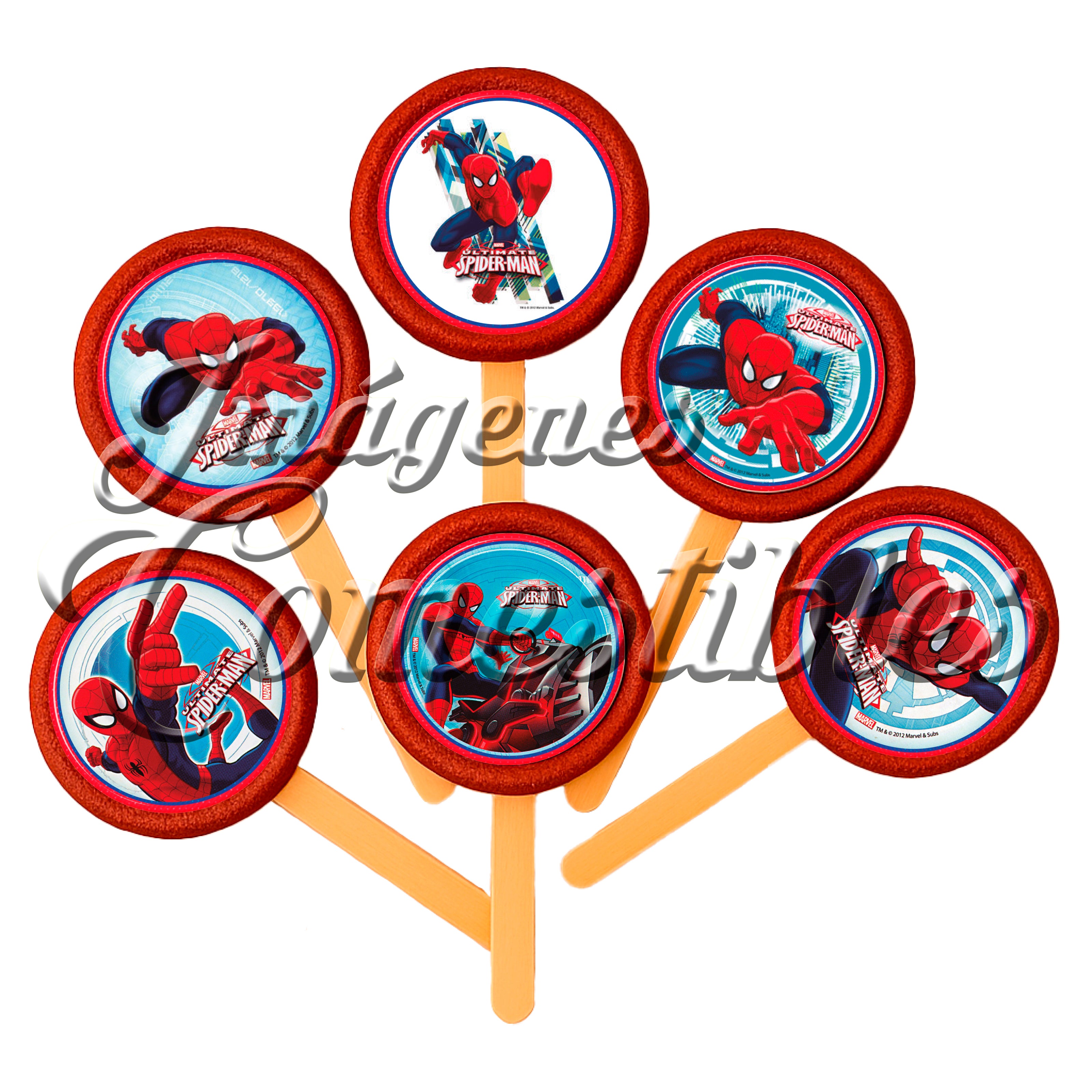 Paletas de chamoy – Spiderman