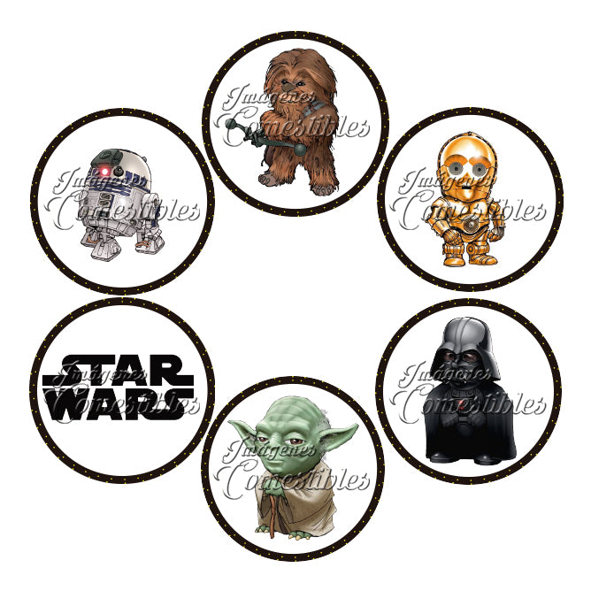 Obleitas comestibles - Star wars