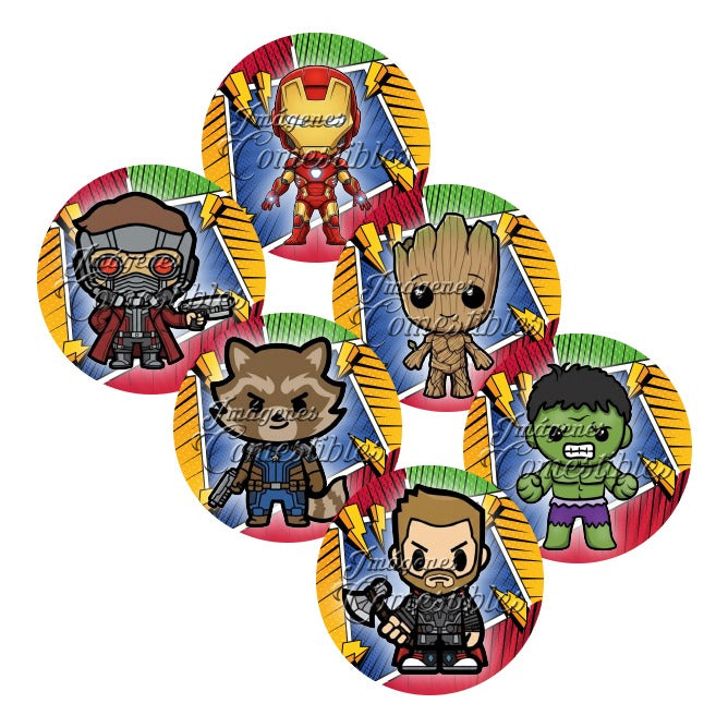 Obleitas comestibles - Súper héroes-4