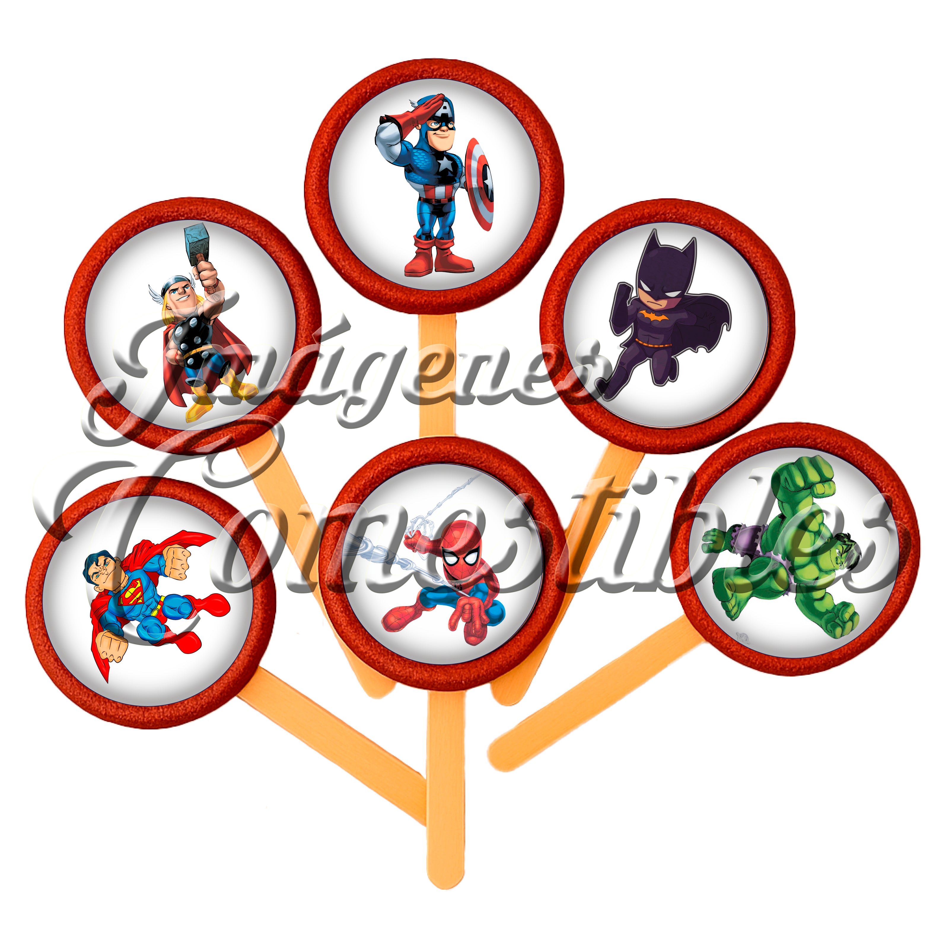 Paletas de chamoy – Super héroes