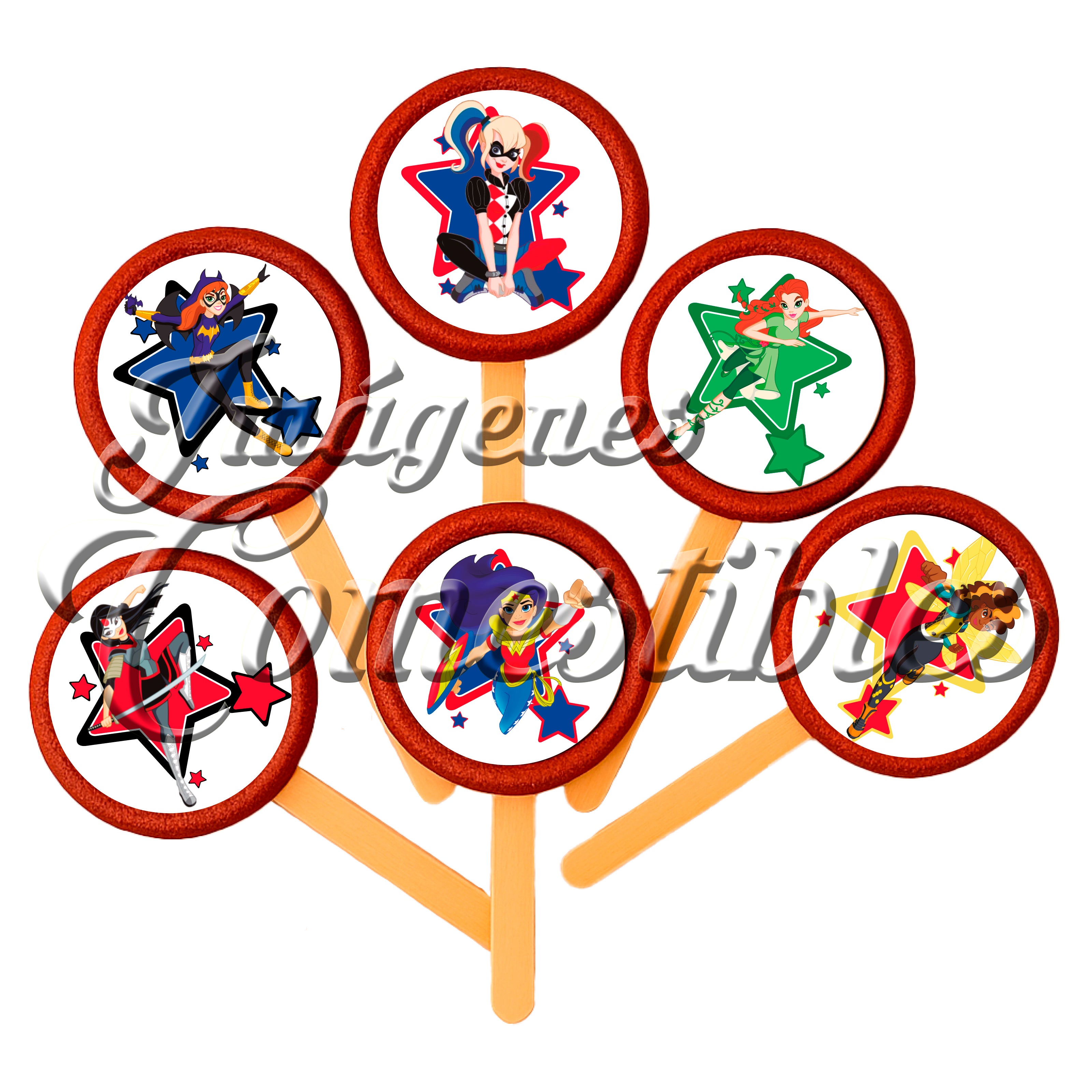 Paletas de chamoy – Súper hero girls