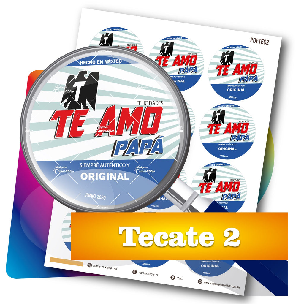 Planilla PDF con 12 círculos de 6 cm. Tecate-2
