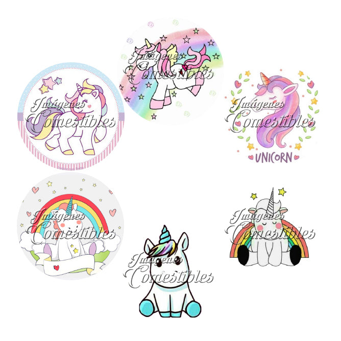 Obleitas comestibles - Unicornio