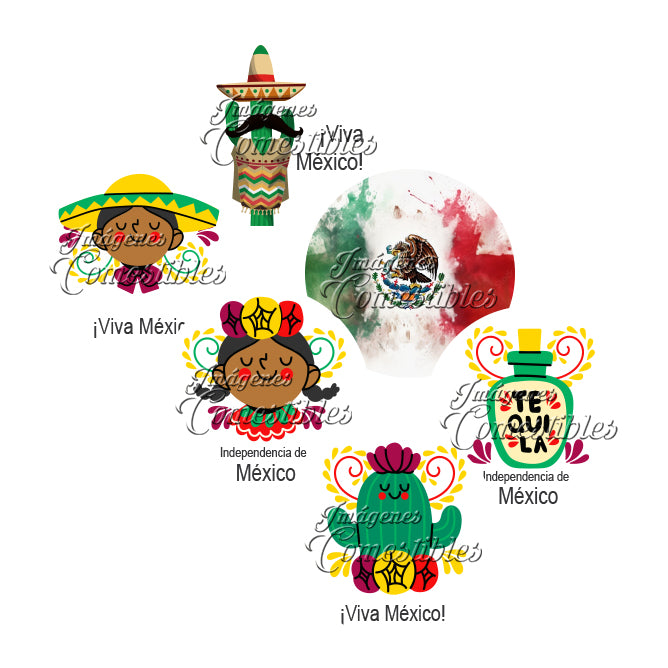 Obleitas comestibles - Viva México-2