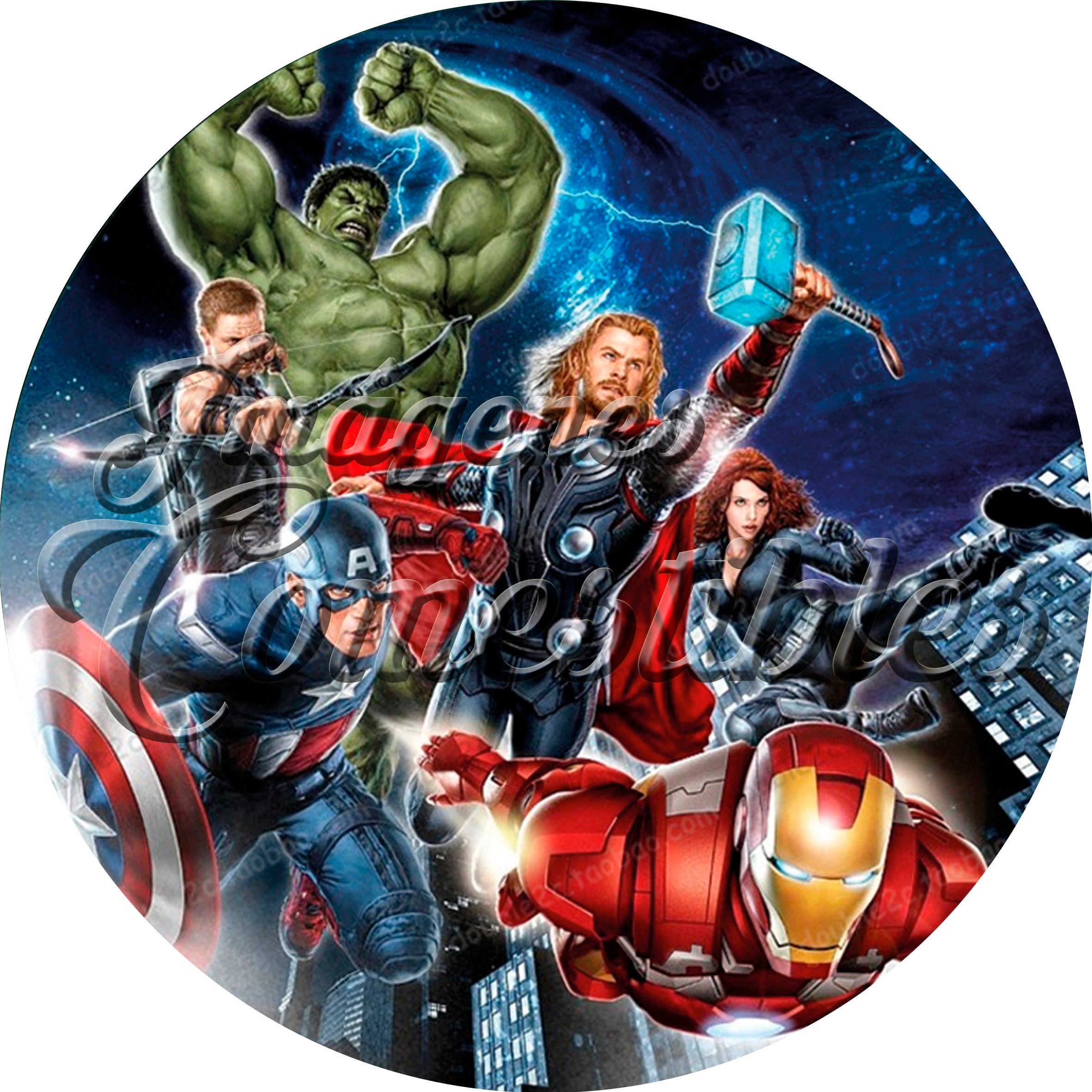 Oblea comestible - Avengers-5